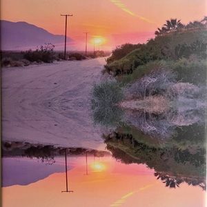 Backroads sunset reflection.